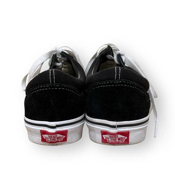 VANS Old Skool Black White Mens 6 Womens 7.5 Skate Shoes Suede Sneakers Casual - Picture 4 of 9